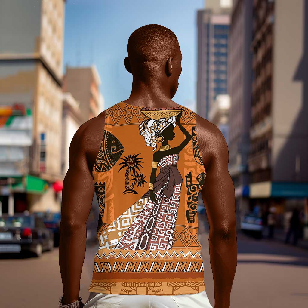 Personalized Beautiful Woman African Men Tank Top DT02