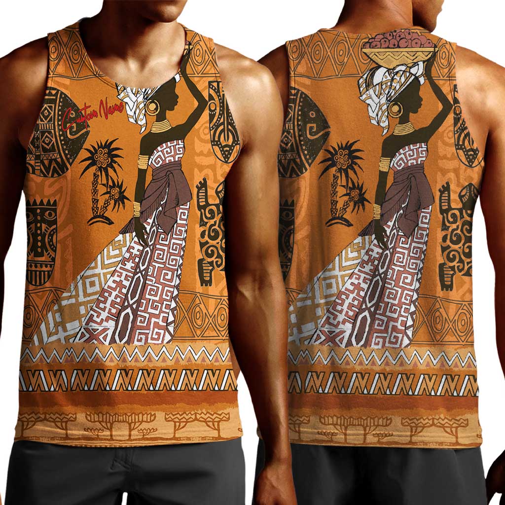 Personalized Beautiful Woman African Men Tank Top DT02