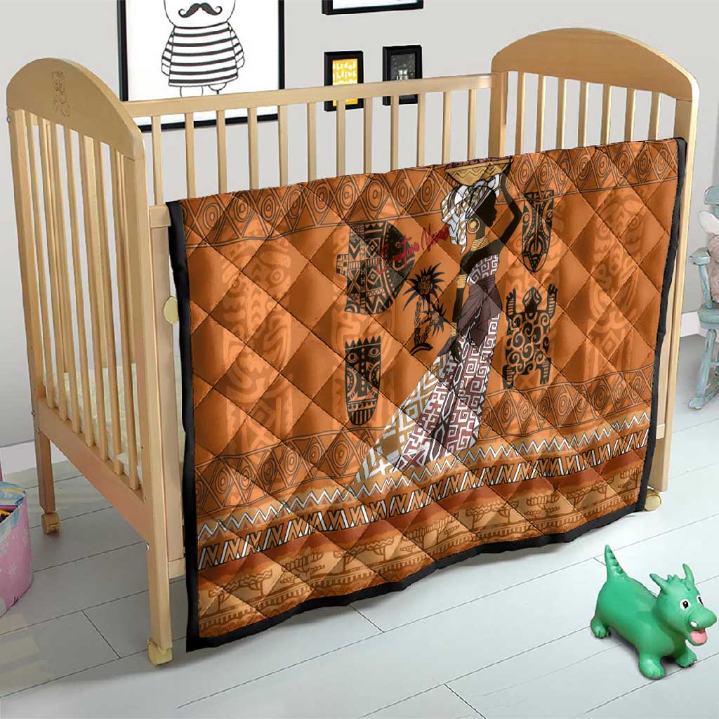 Personalized Beautiful Woman African Quilt DT02