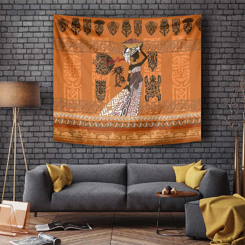 Personalized Beautiful Woman African Tapestry DT02
