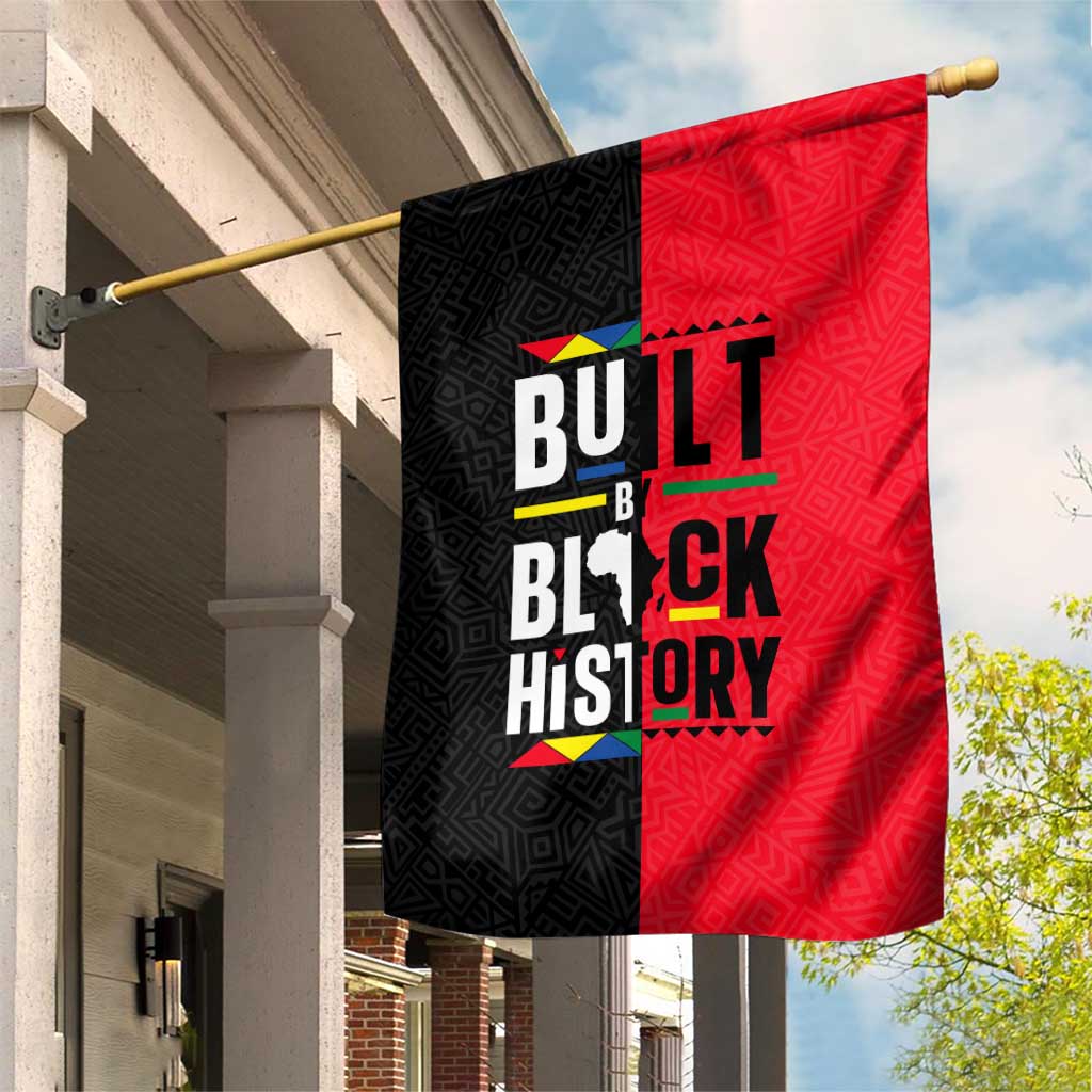 Built By Black History Garden Flag DT02