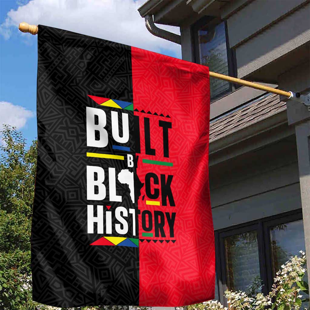 Built By Black History Garden Flag DT02