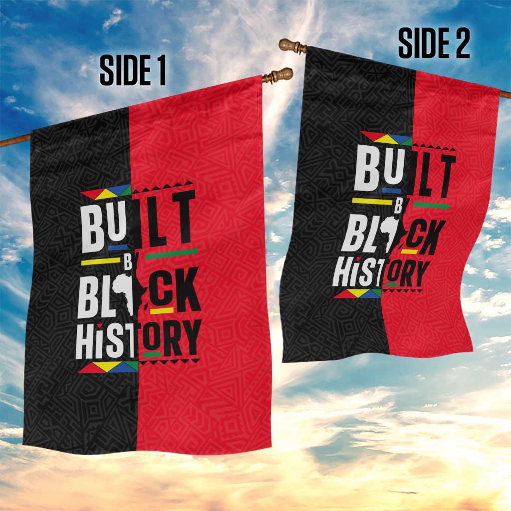 Built By Black History Garden Flag DT02