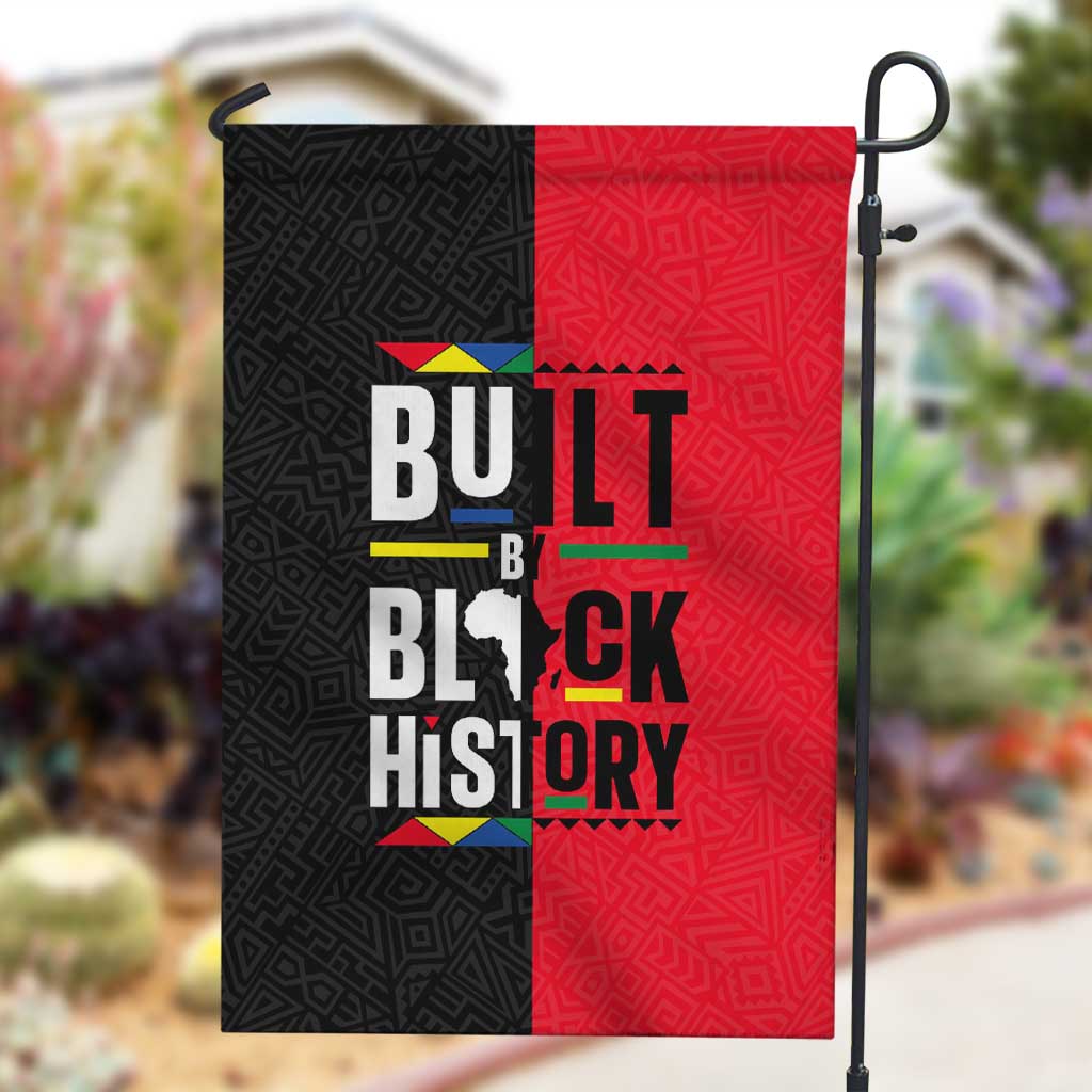 Built By Black History Garden Flag DT02