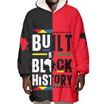 Built By Black History Wearable Blanket Hoodie DT02