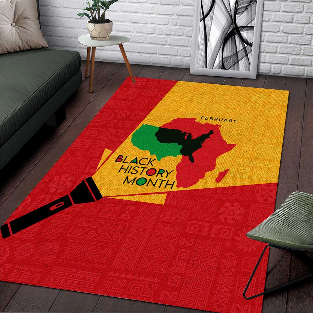 Black History Month Area Rug - African February Design DT02