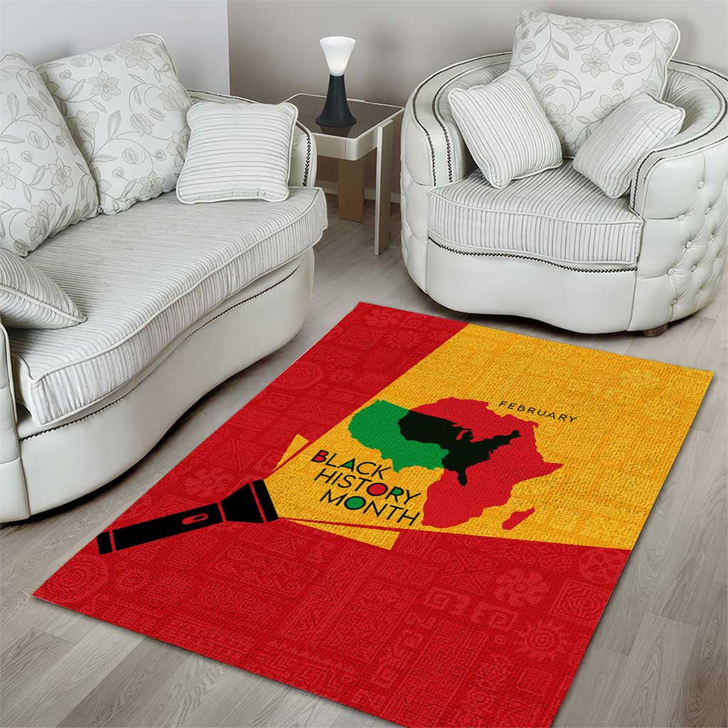 Black History Month Area Rug - African February Design DT02