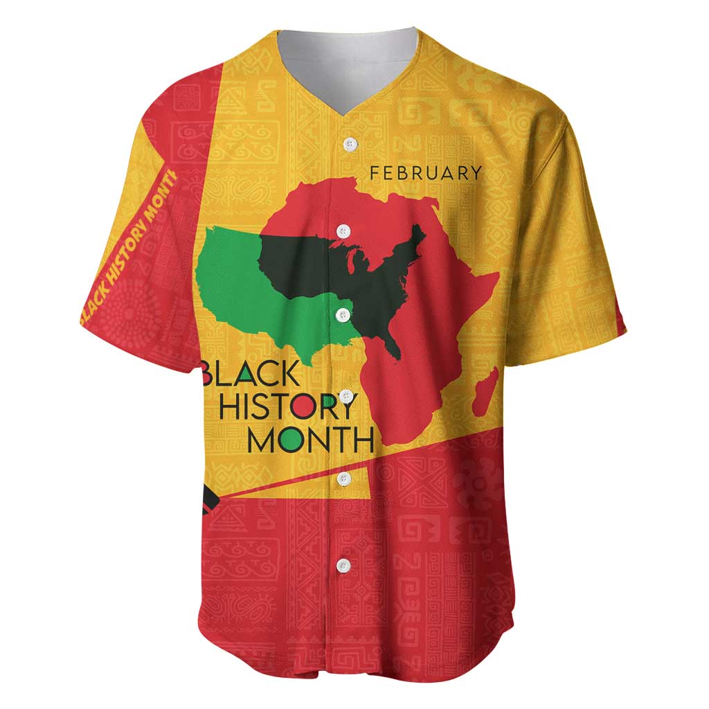 Black History Month Baseball Jersey - African February Design DT02
