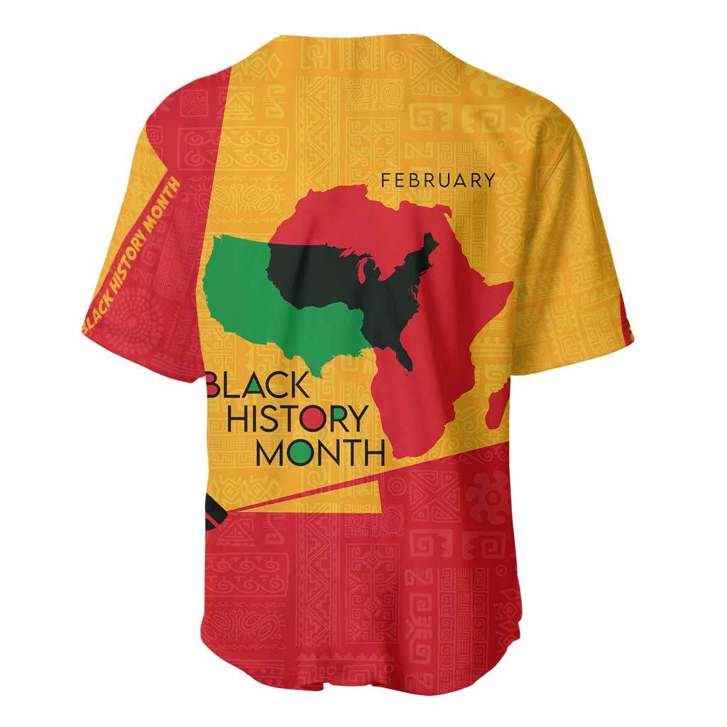 Black History Month Baseball Jersey - African February Design DT02