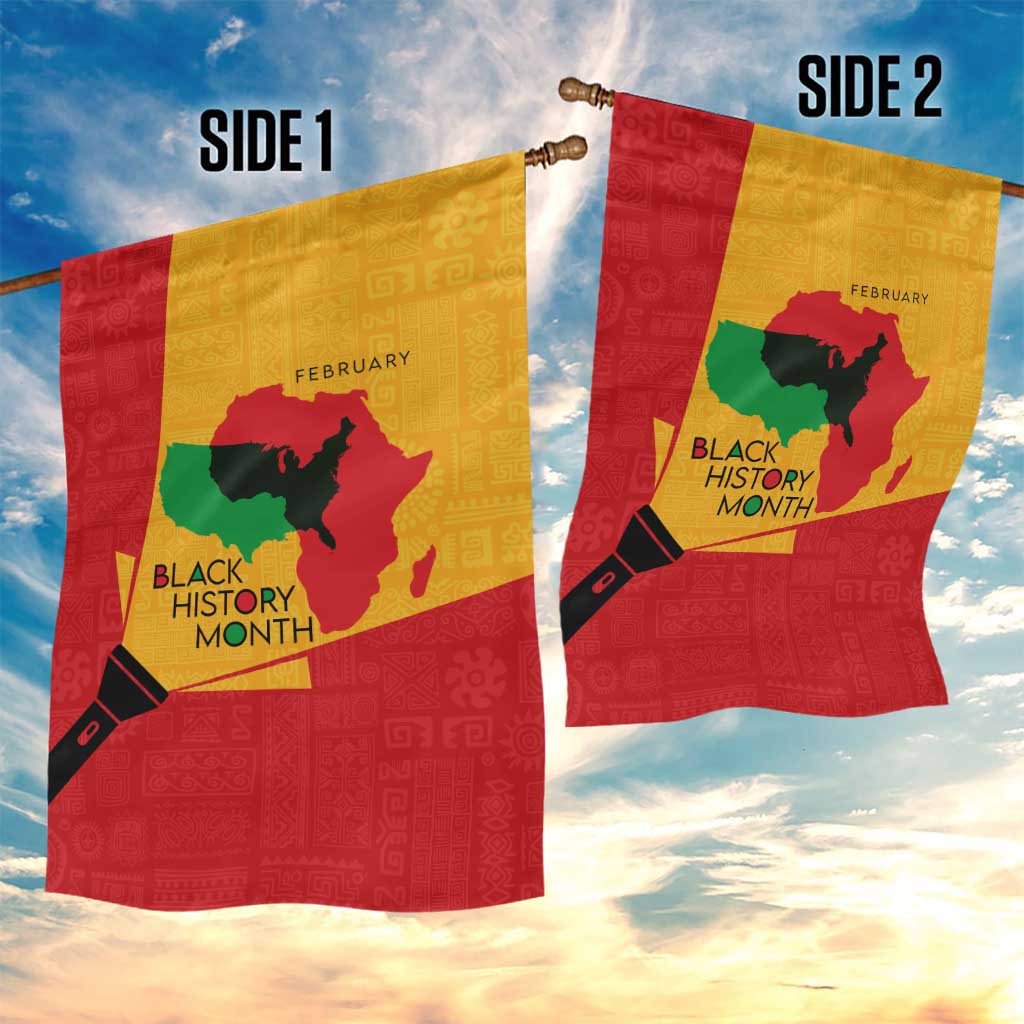 Black History Month Garden Flag - African February Design DT02