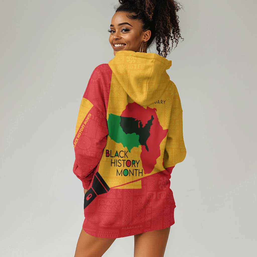 Black History Month Hoodie Dress - African February Design DT02