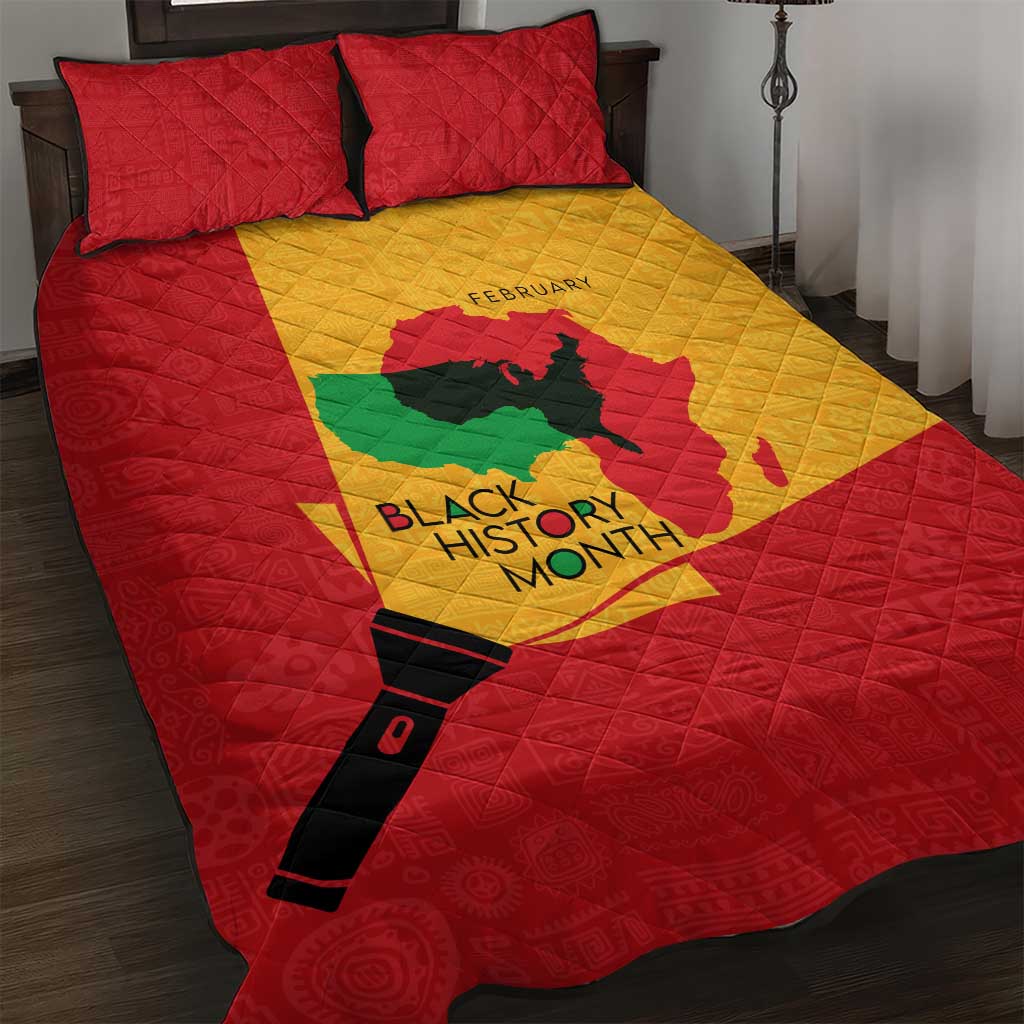 Black History Month Quilt Bed Set - African February Design DT02