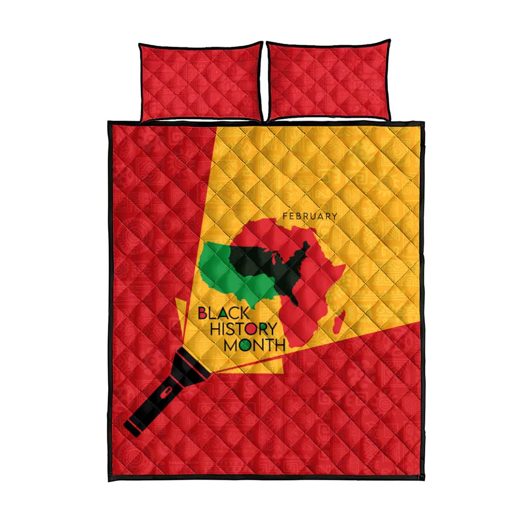 Black History Month Quilt Bed Set - African February Design DT02