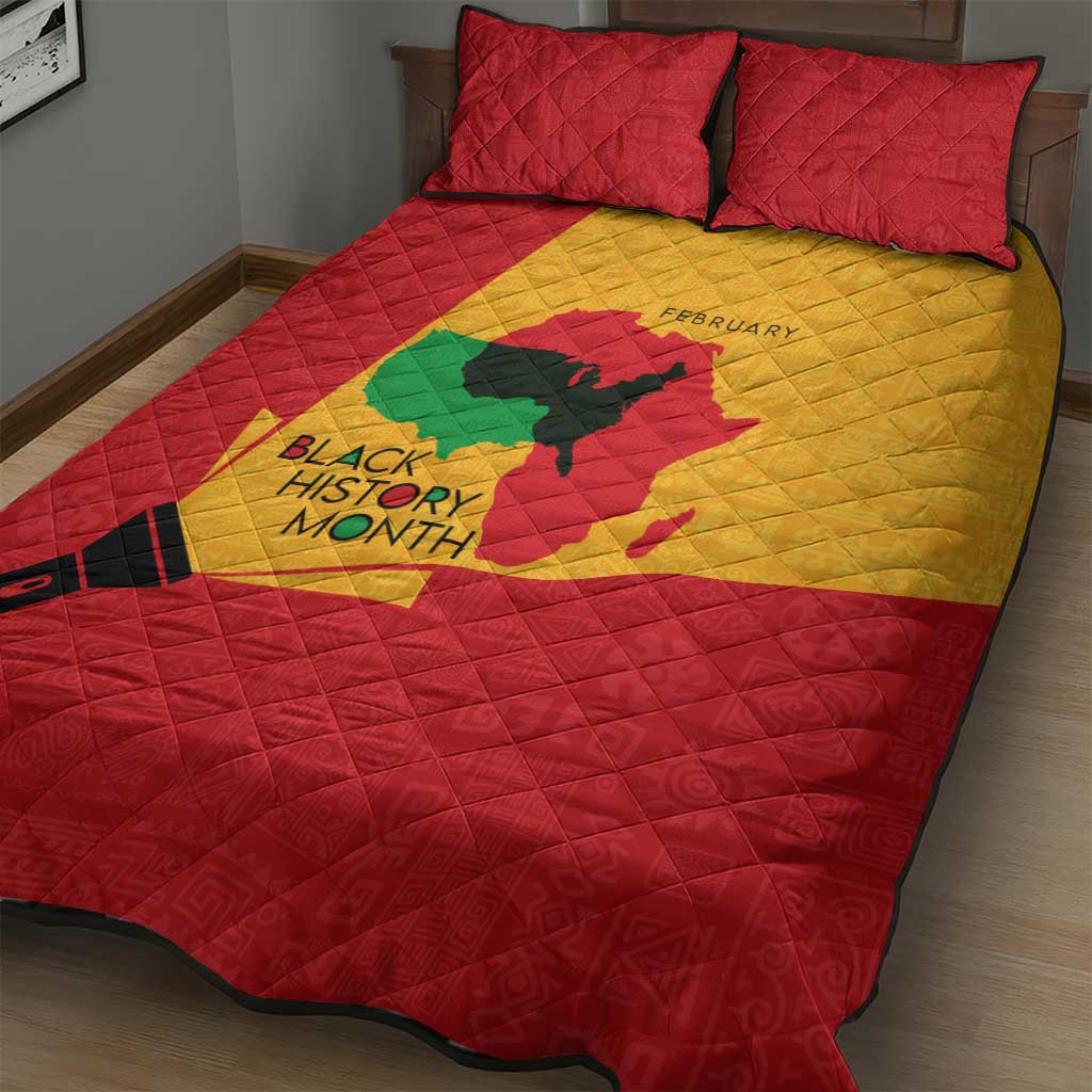 Black History Month Quilt Bed Set - African February Design DT02