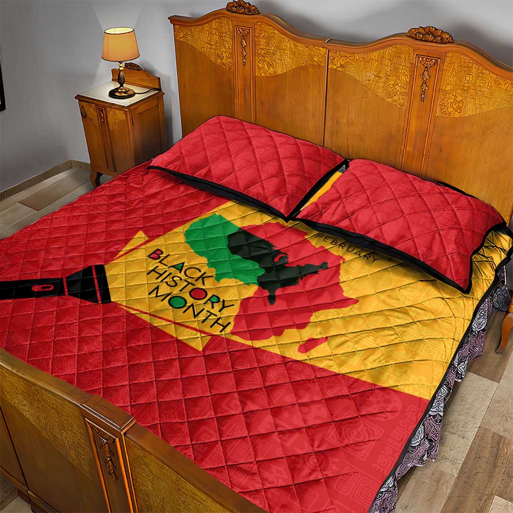 Black History Month Quilt Bed Set - African February Design DT02