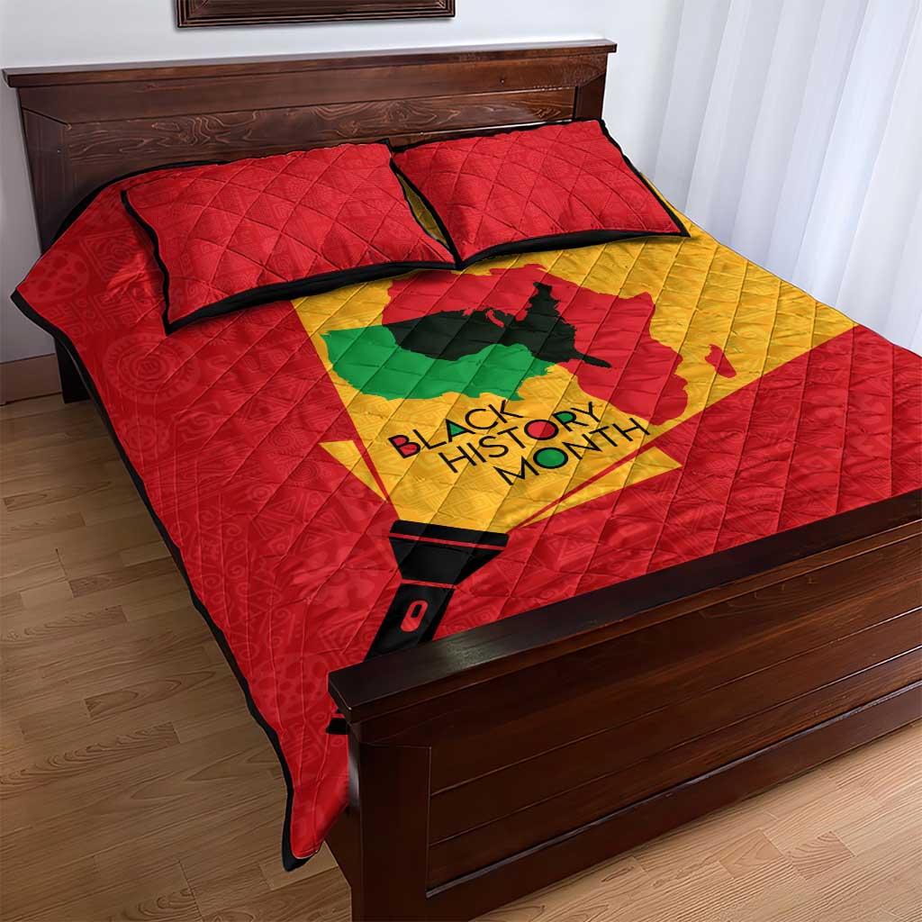 Black History Month Quilt Bed Set - African February Design DT02
