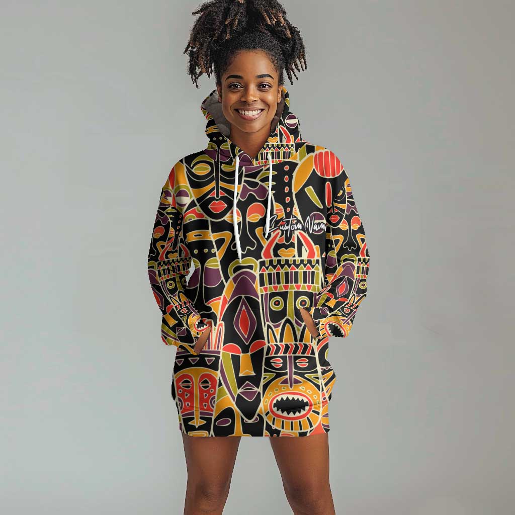 The Spirit of Africa Custom Hoodie Dress DT02