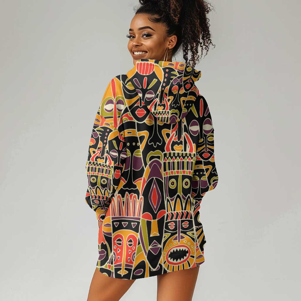 The Spirit of Africa Custom Hoodie Dress DT02