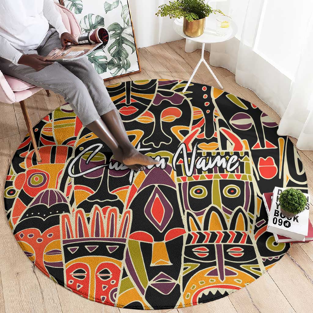 The Spirit of Africa Custom Round Carpet DT02