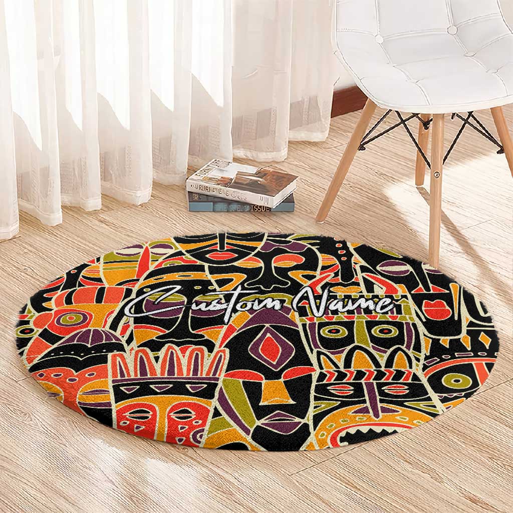 The Spirit of Africa Custom Round Carpet DT02