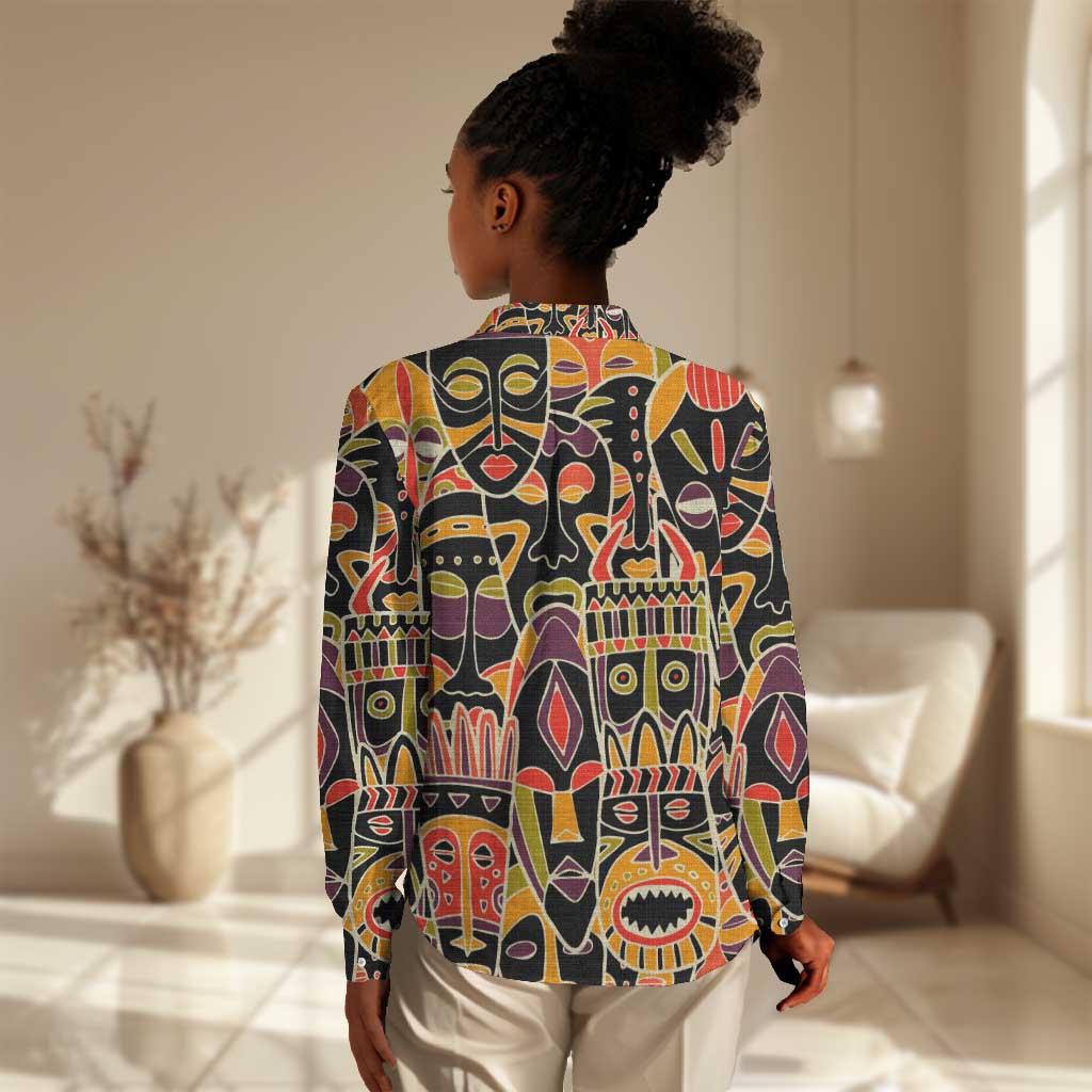 The Spirit of Africa Custom Women Casual Shirt DT02