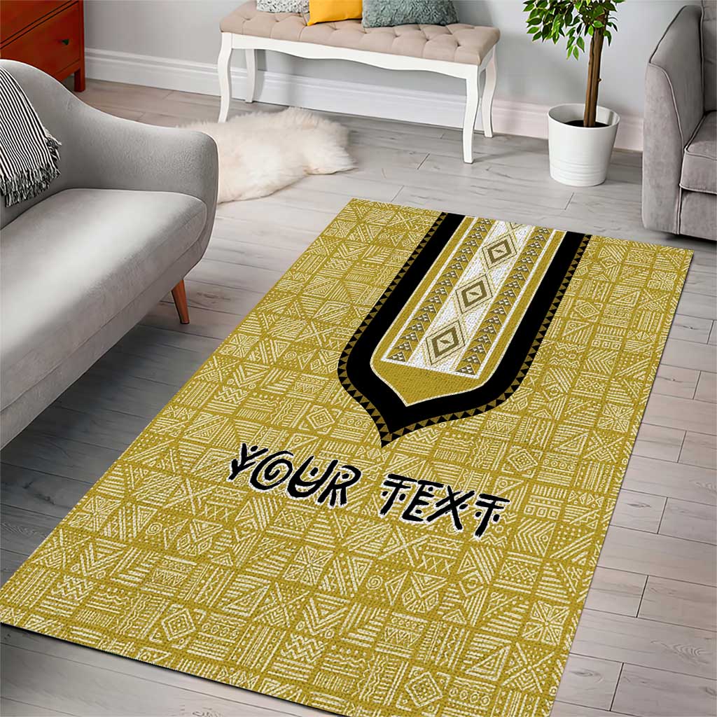 Personalized African Dashiki Area Rug - Mudcloth Style DT02