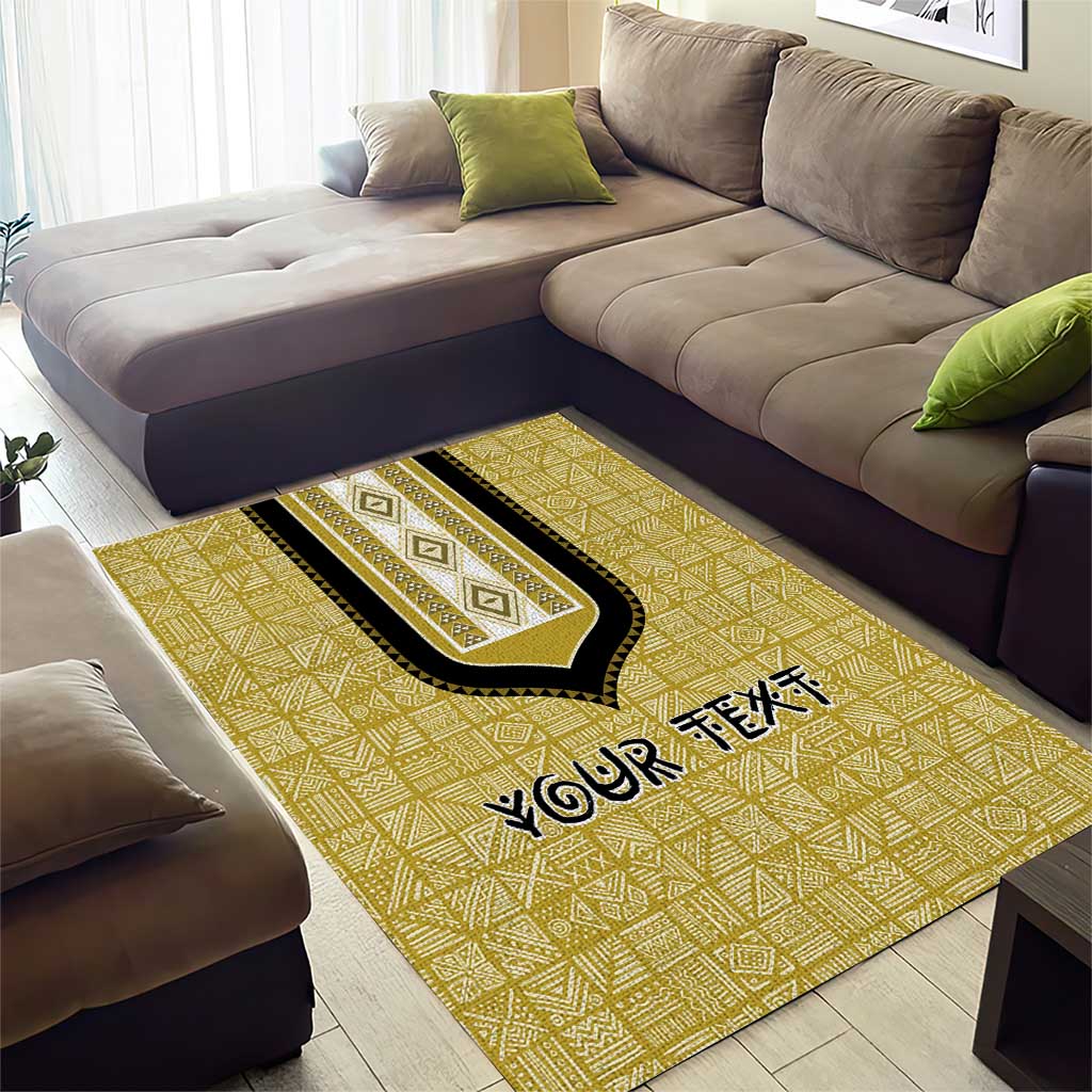 Personalized African Dashiki Area Rug - Mudcloth Style DT02