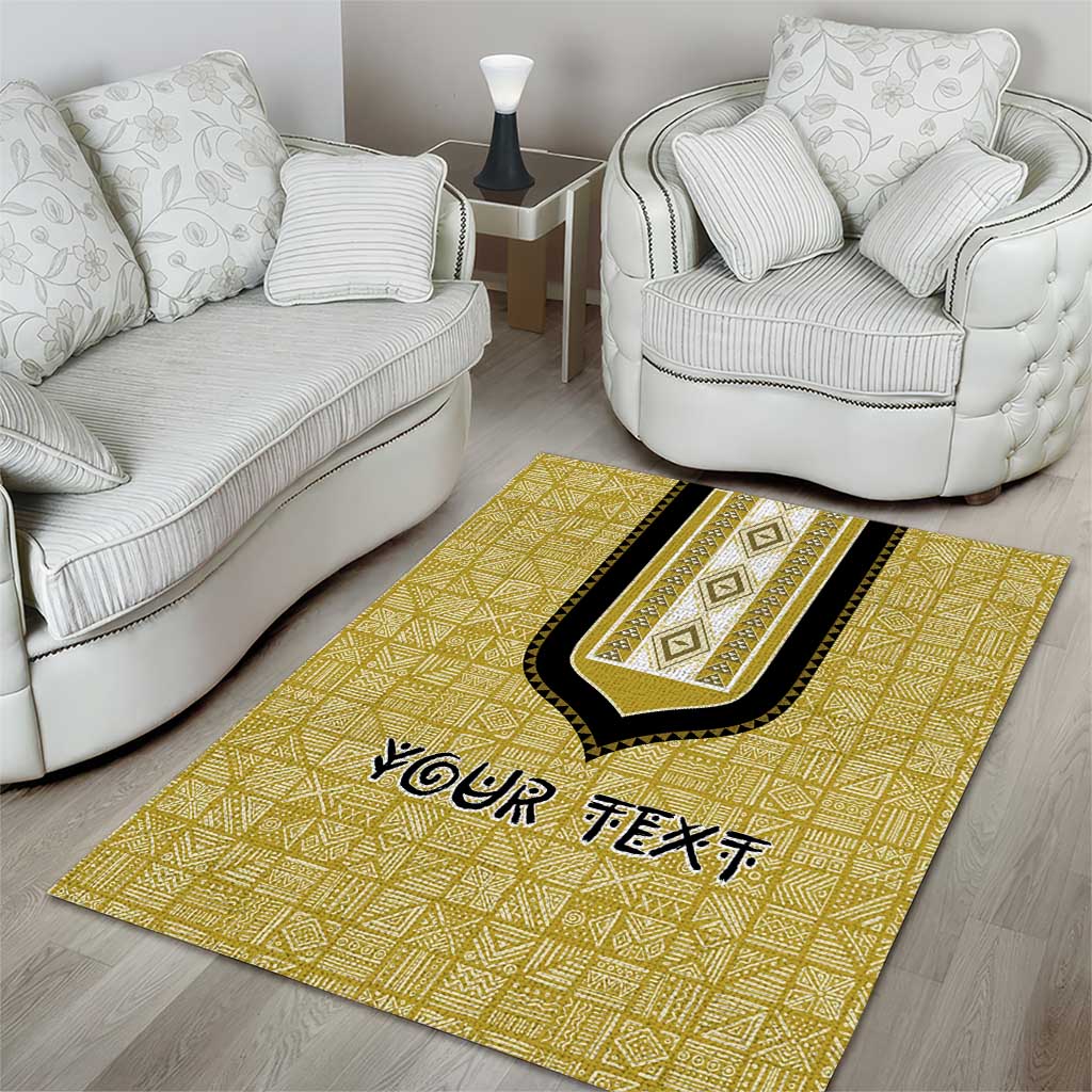 Personalized African Dashiki Area Rug - Mudcloth Style DT02