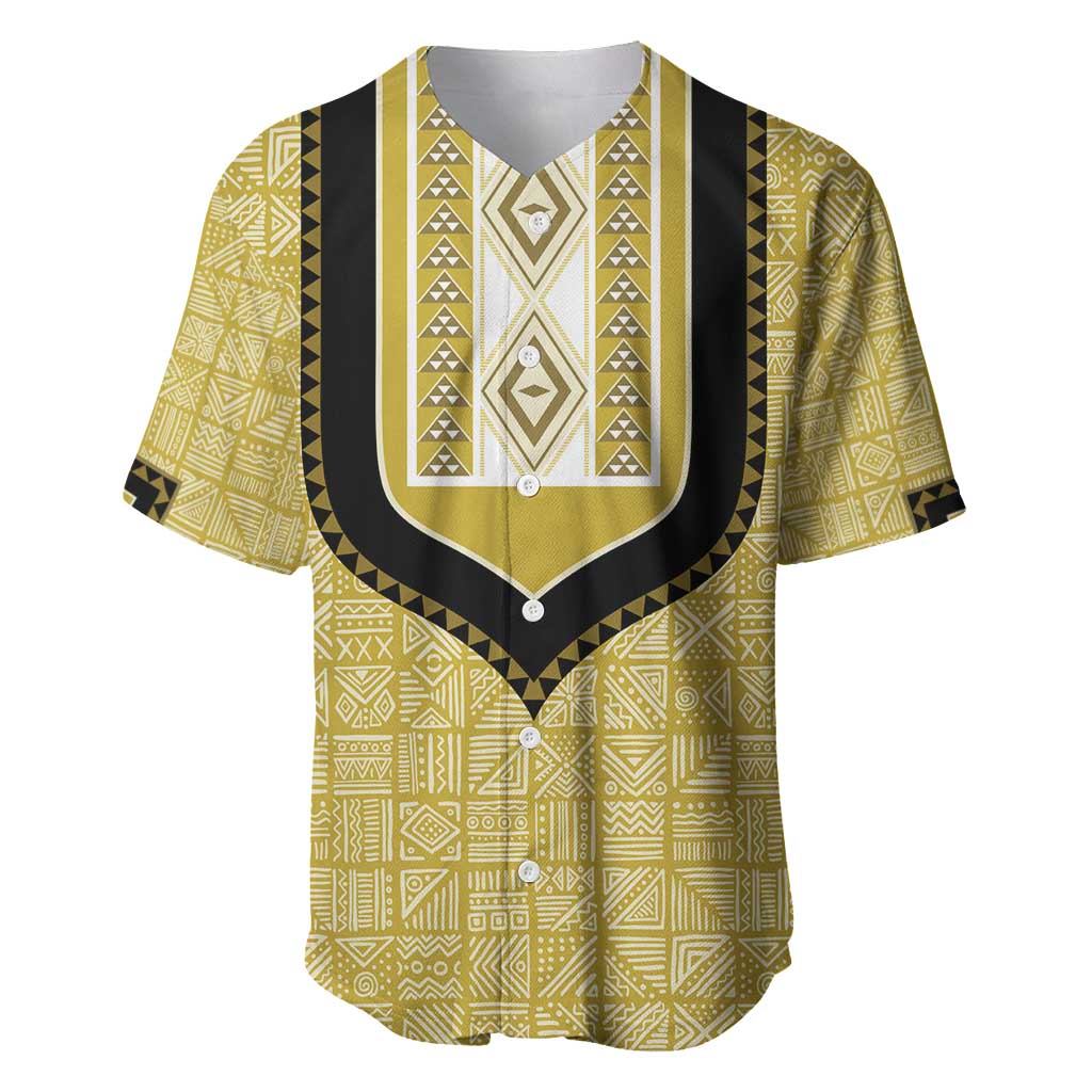 Personalized African Dashiki Baseball Jersey - Mudcloth Style DT02