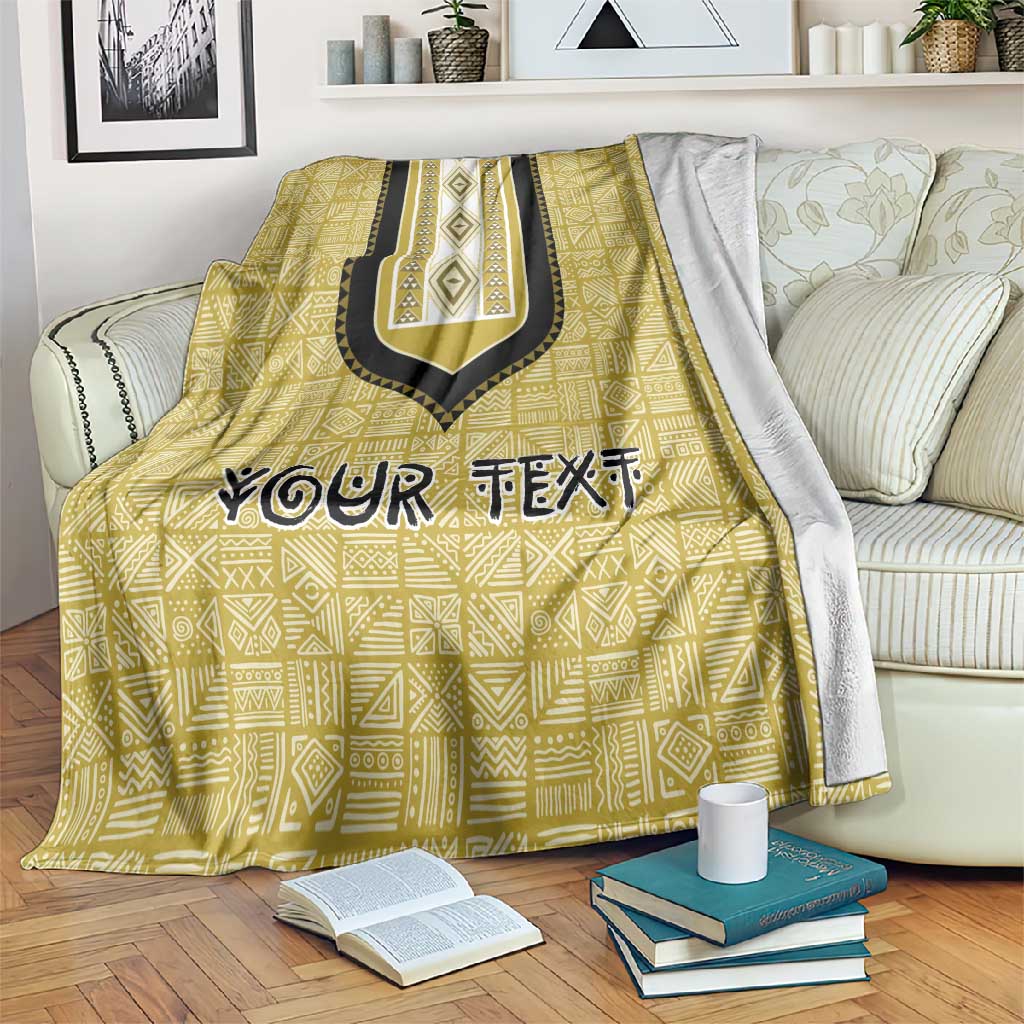 Personalized African Dashiki Blanket - Mudcloth Style DT02
