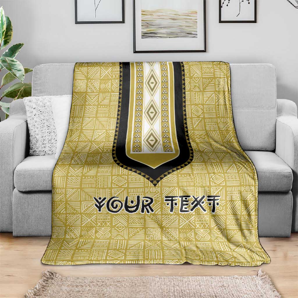 Personalized African Dashiki Blanket - Mudcloth Style DT02