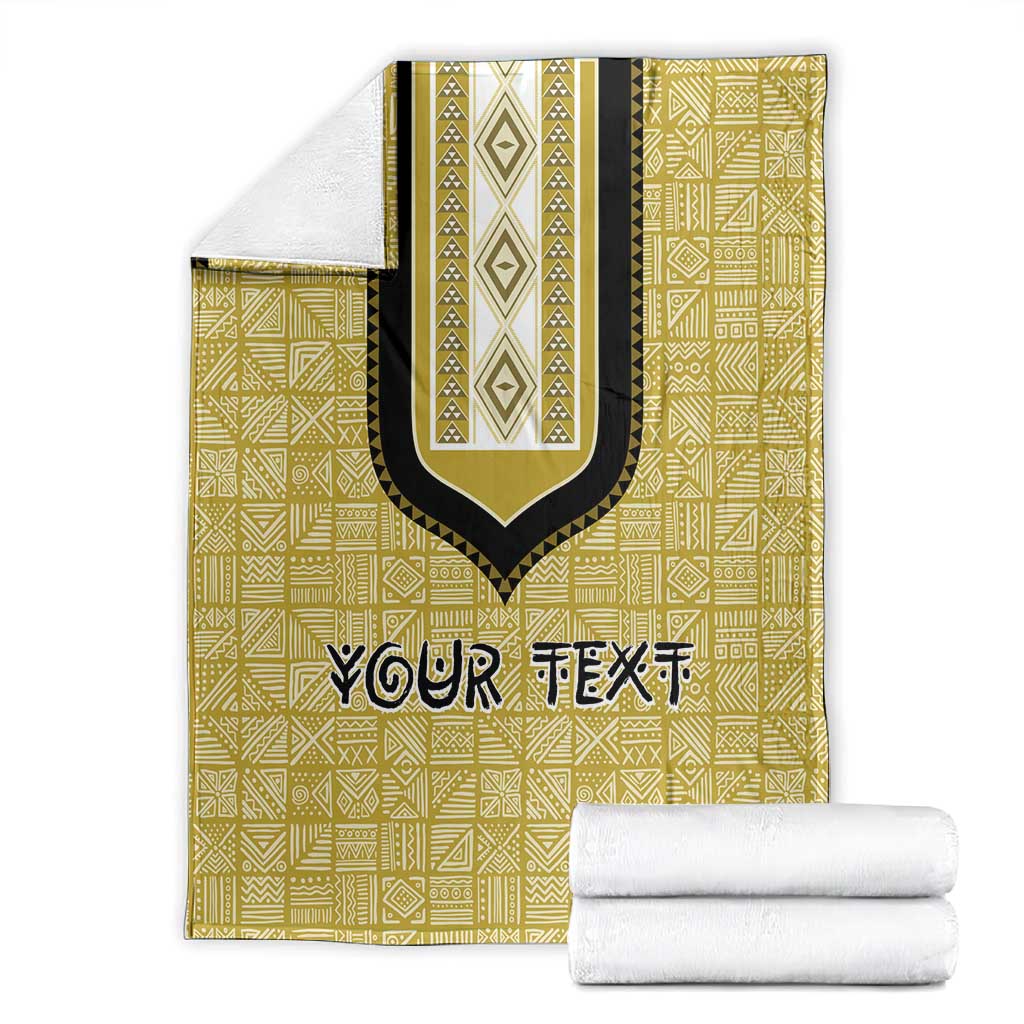 Personalized African Dashiki Blanket - Mudcloth Style DT02