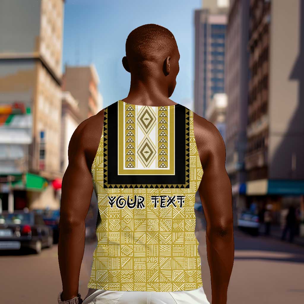Personalized African Dashiki Men Tank Top - Mudcloth Style DT02