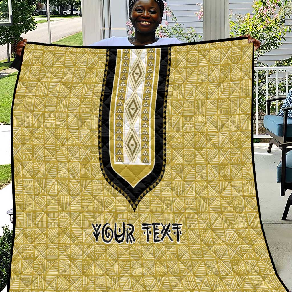 Personalized African Dashiki Quilt - Mudcloth Style DT02