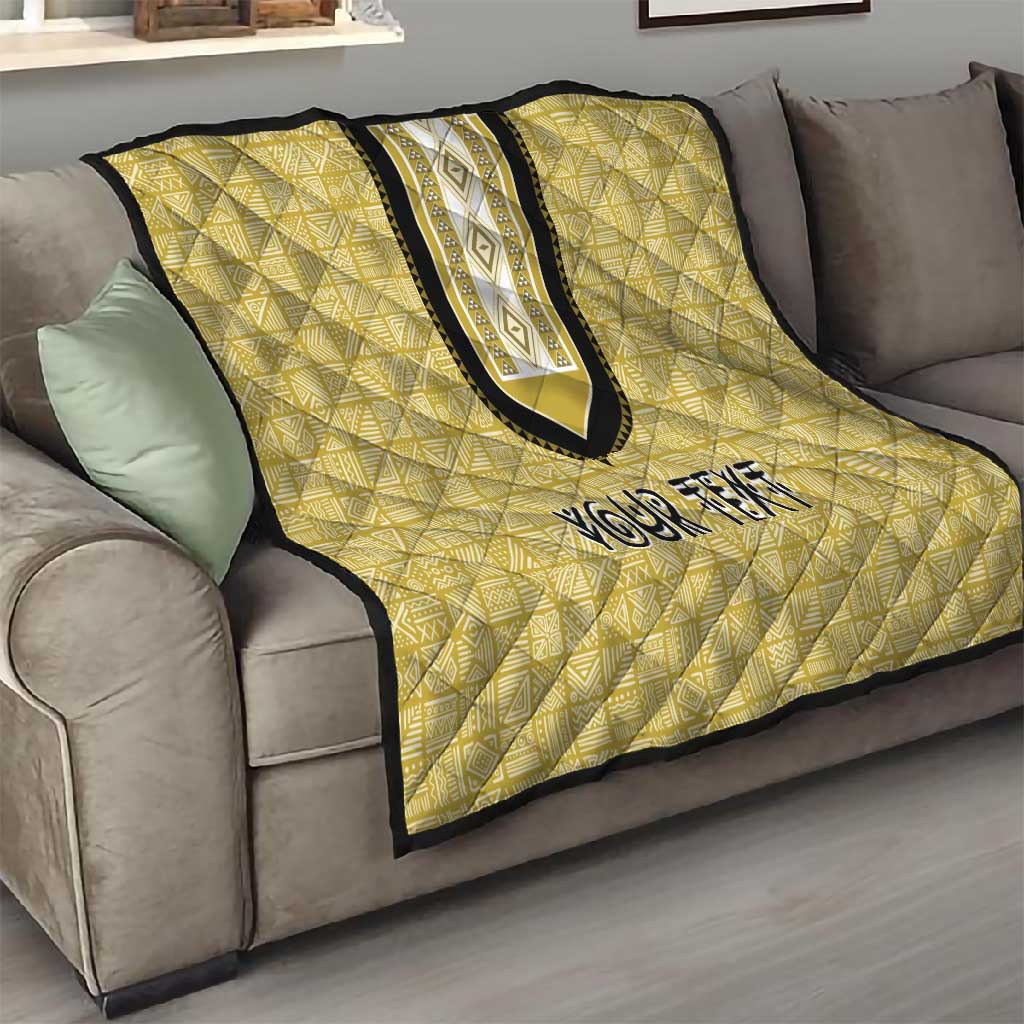 Personalized African Dashiki Quilt - Mudcloth Style DT02