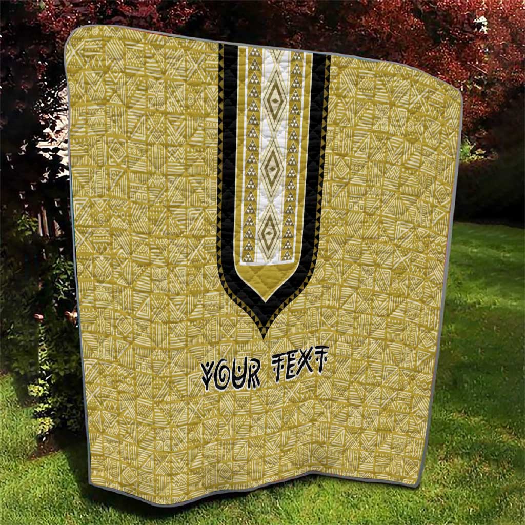 Personalized African Dashiki Quilt - Mudcloth Style DT02
