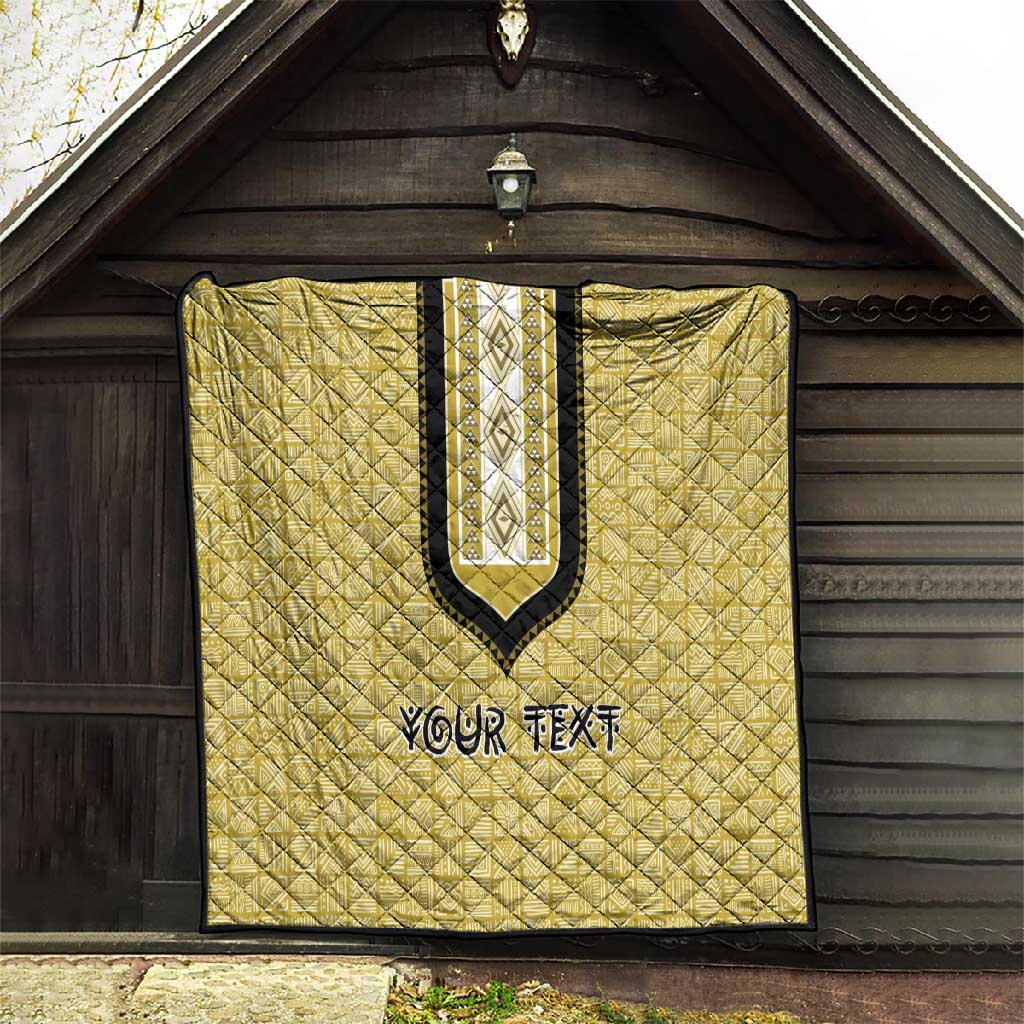 Personalized African Dashiki Quilt - Mudcloth Style DT02