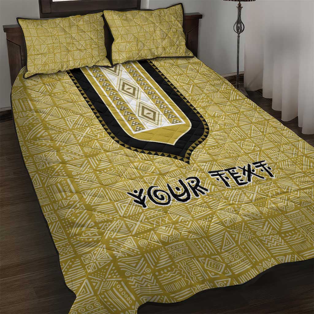 Personalized African Dashiki Quilt Bed Set - Mudcloth Style DT02