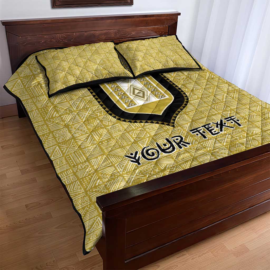 Personalized African Dashiki Quilt Bed Set - Mudcloth Style DT02