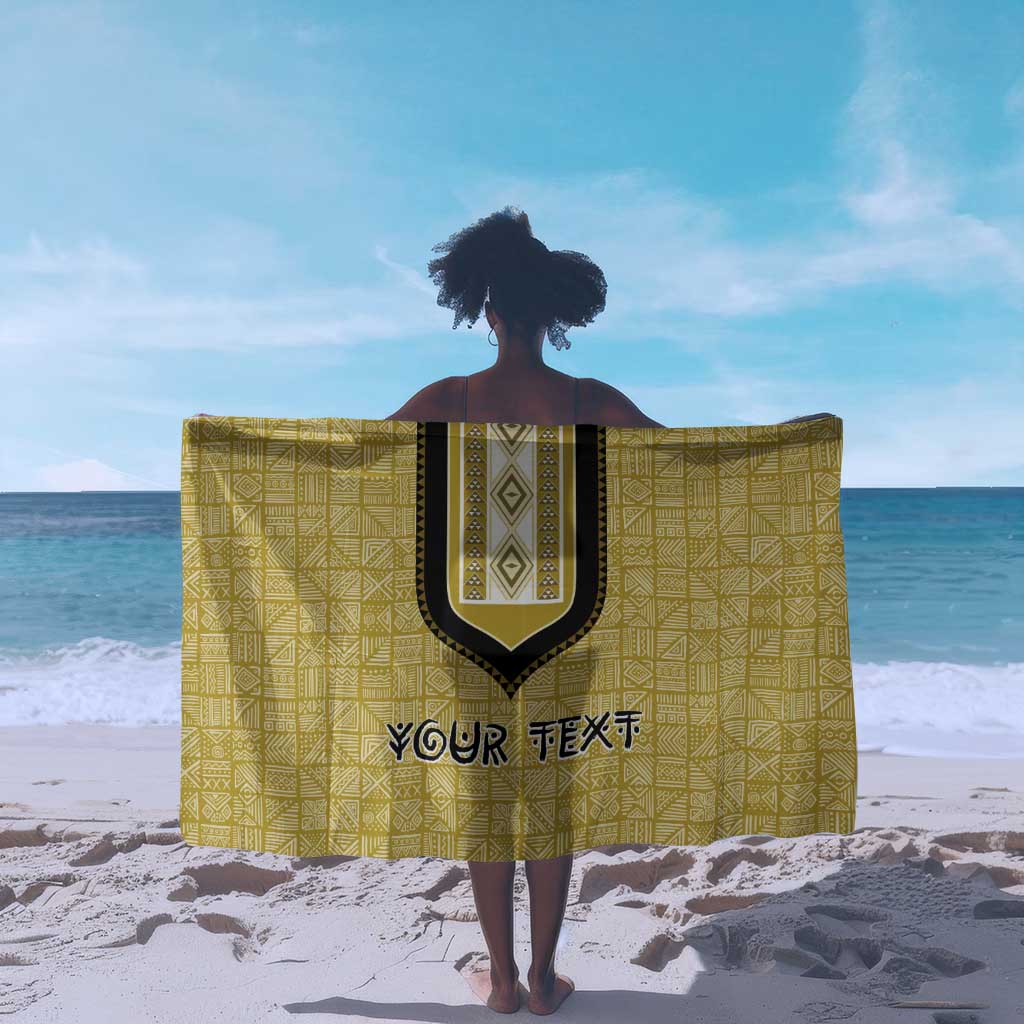 Personalized African Dashiki Sarong - Mudcloth Style DT02