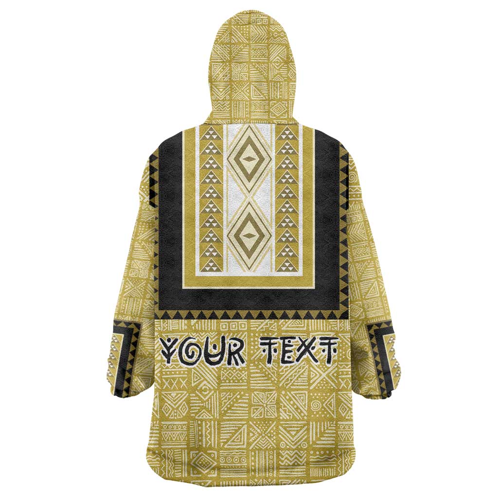 Personalized African Dashiki Wearable Blanket Hoodie - Mudcloth Style DT02