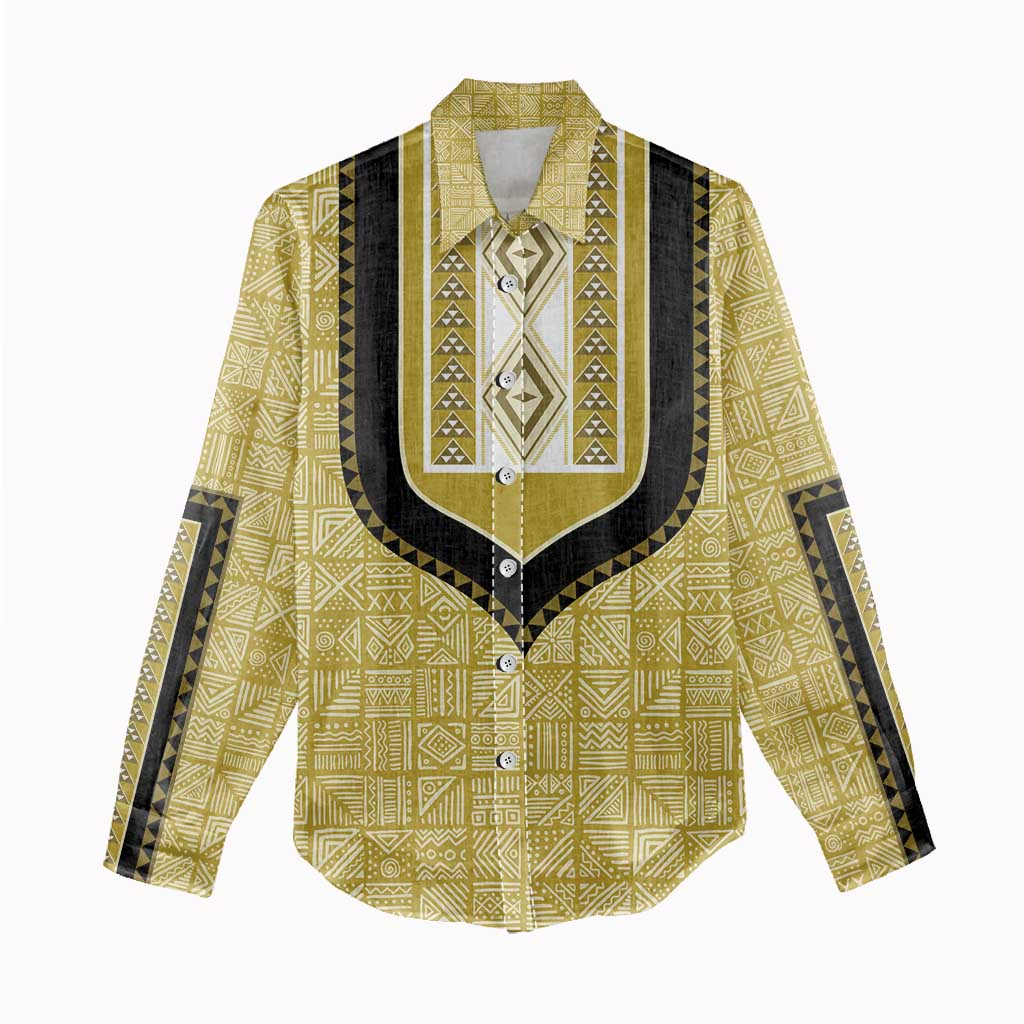 Personalized African Dashiki Women Casual Shirt - Mudcloth Style DT02