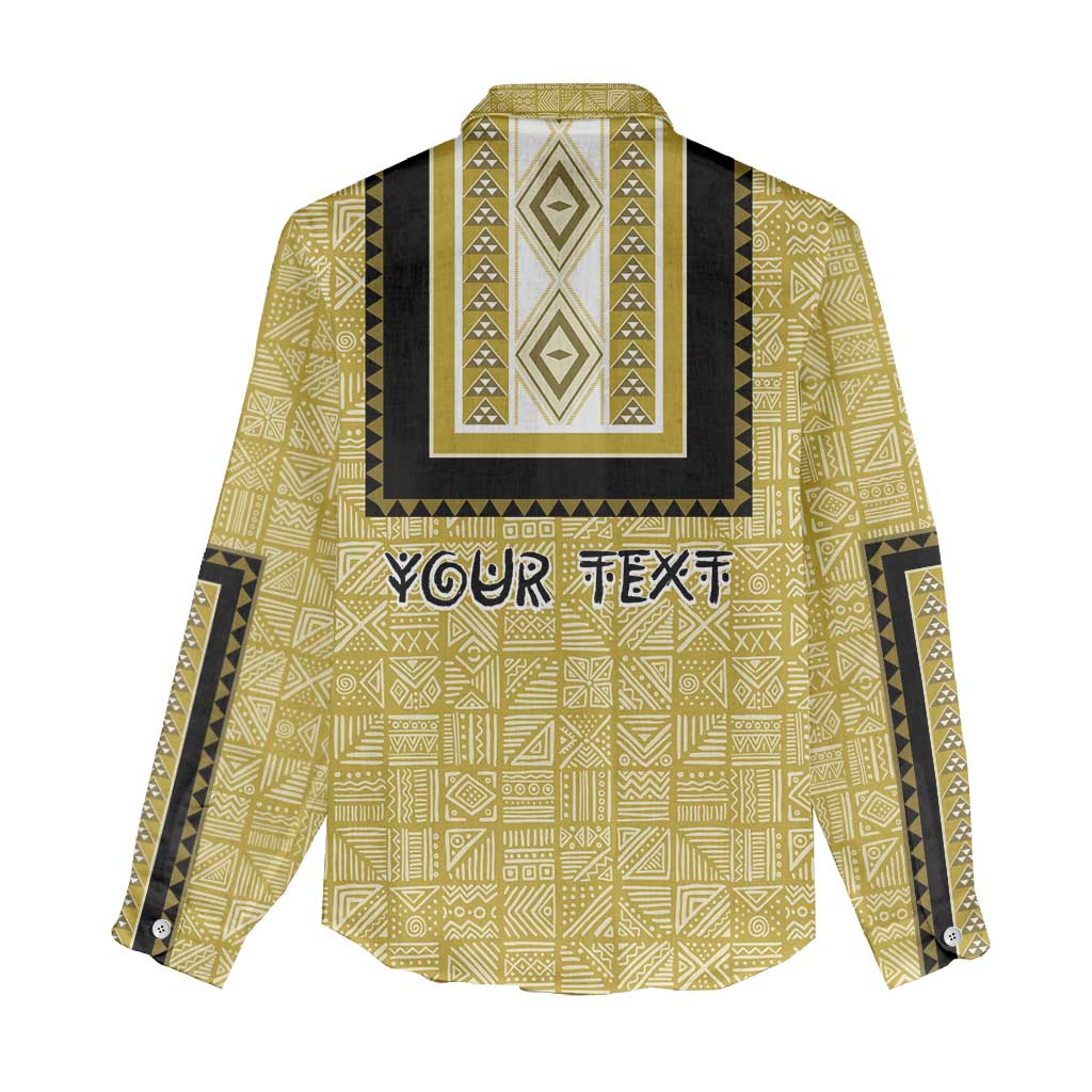 Personalized African Dashiki Women Casual Shirt - Mudcloth Style DT02