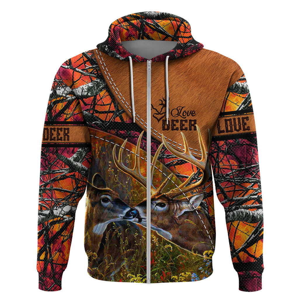 Love Deer Hoodie Deer Hunting Realtree Fire DT02