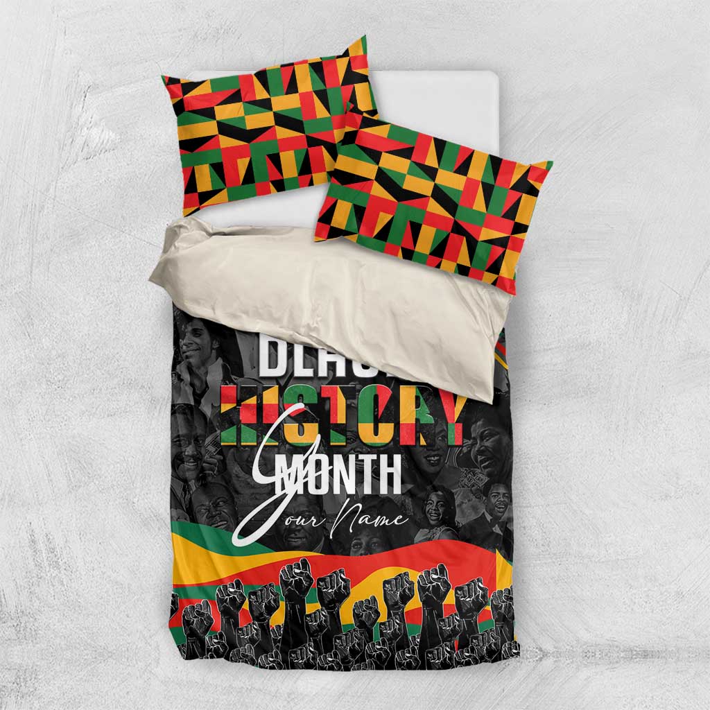 Personalized Black History Month Bedding Set with African American Heroes DT02
