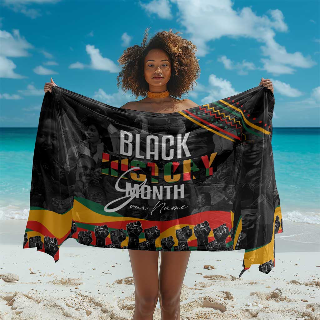 Personalized Black History Month Sarong with African American Heroes DT02