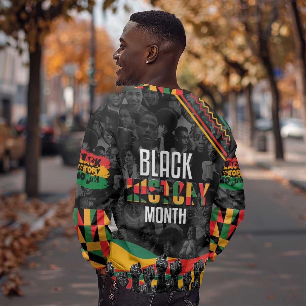 Personalized Black History Month Sweatshirt with African American Heroes DT02