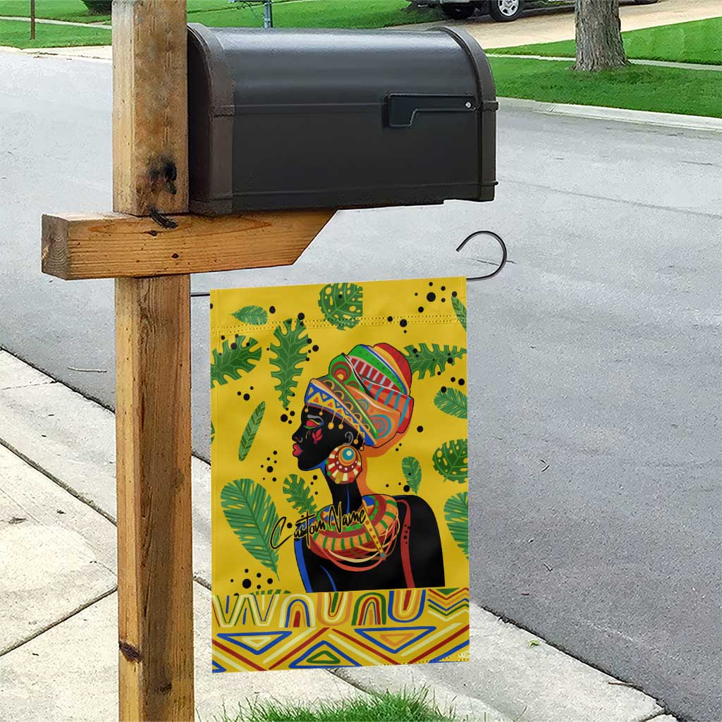 Personalized African Woman Garden Flag Tropical Style DT02
