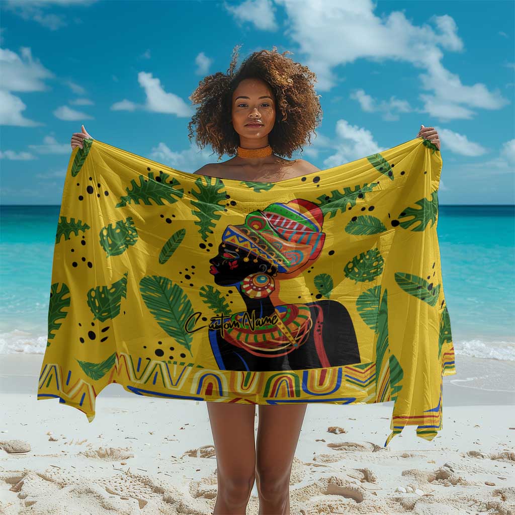 Personalized African Woman Sarong Tropical Style DT02