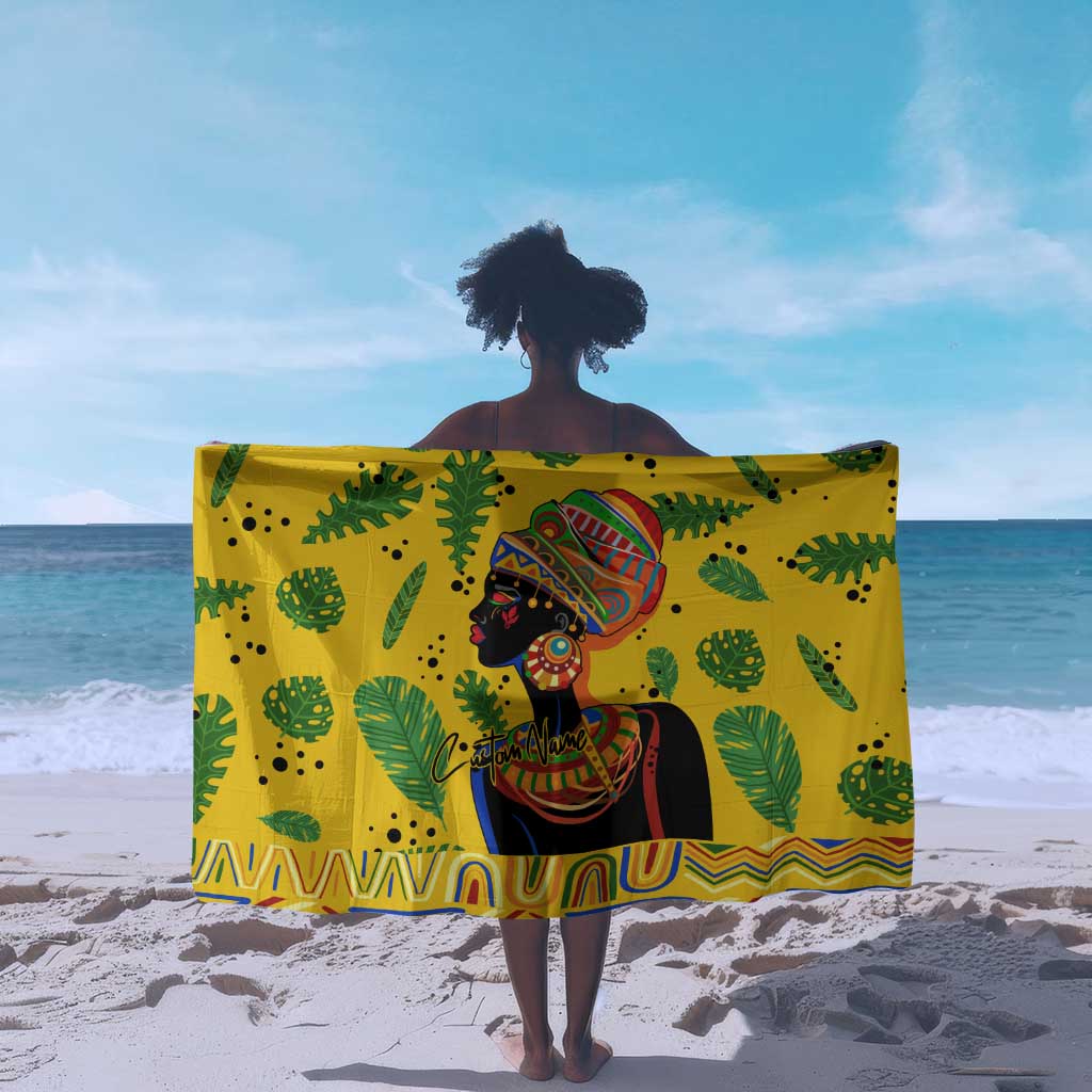 Personalized African Woman Sarong Tropical Style DT02